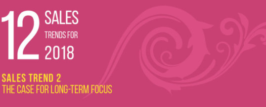 Sales Trend 2 – The case for long-term focus